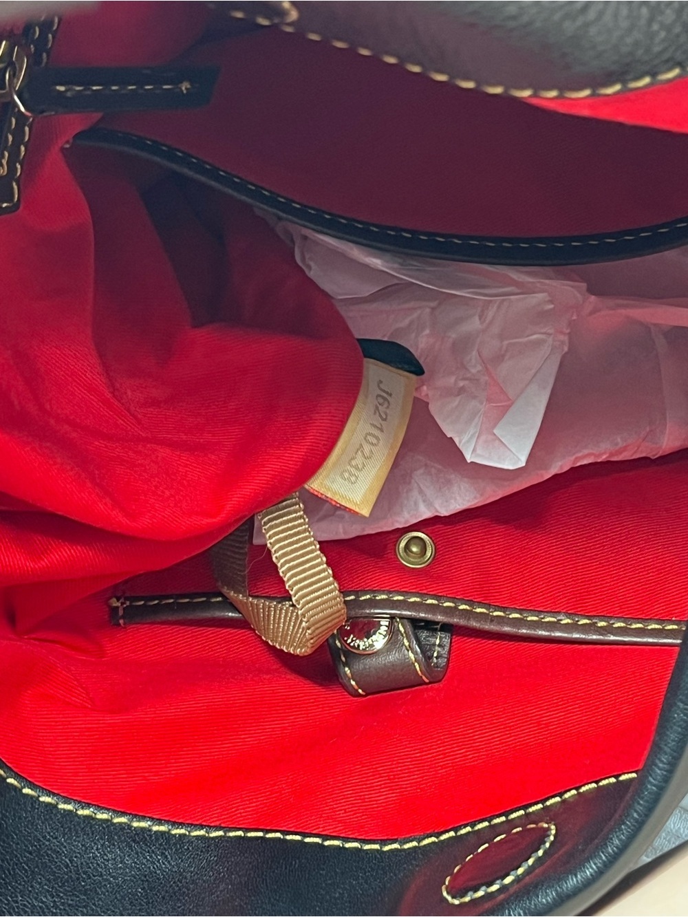 NWT Dooney & Bourke O-Ring Hobo Sac - Black - Picture 8 of 12